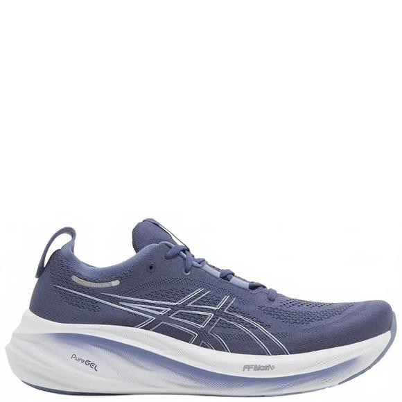 NEW ASICS men's gel nimbus 26 running shoes in thunder blue/denim blue - Picture 1 of 1